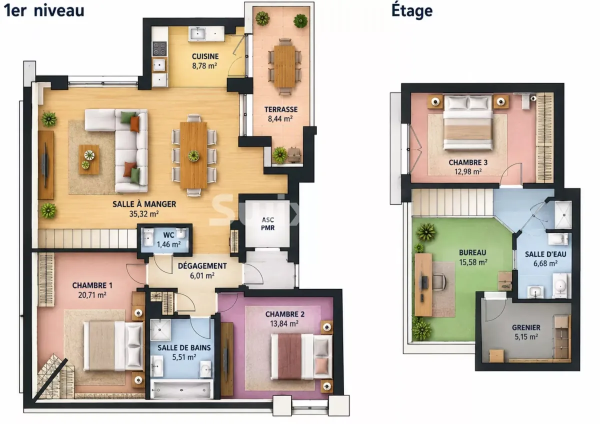 Wohnung zu verkaufen in Thannenkirch - Thannenkirch – Letzte Etage mit Aufzug, Terrasse und 3 Schlafzimmer - Smart Propylaia (9)