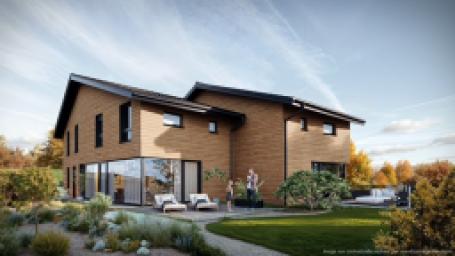 À vendre sur plan : Deux  superbes villas mitoyennes à Noiraigue, l'unité Frs 795'000.-