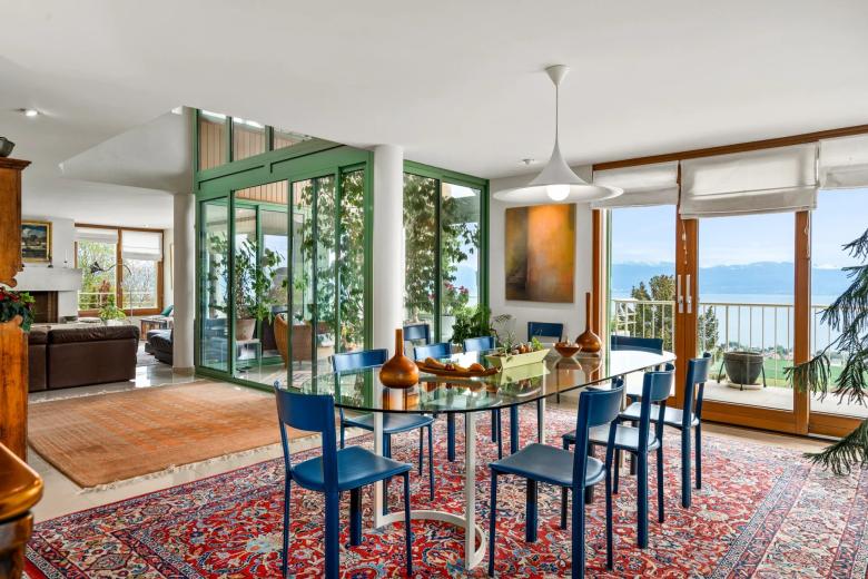 Haus zu verkaufen in Bougy-Villars - Große Villa, teilbar in 2 Duplex, Innenpool, Seeblick - Smart Propylaia (93)