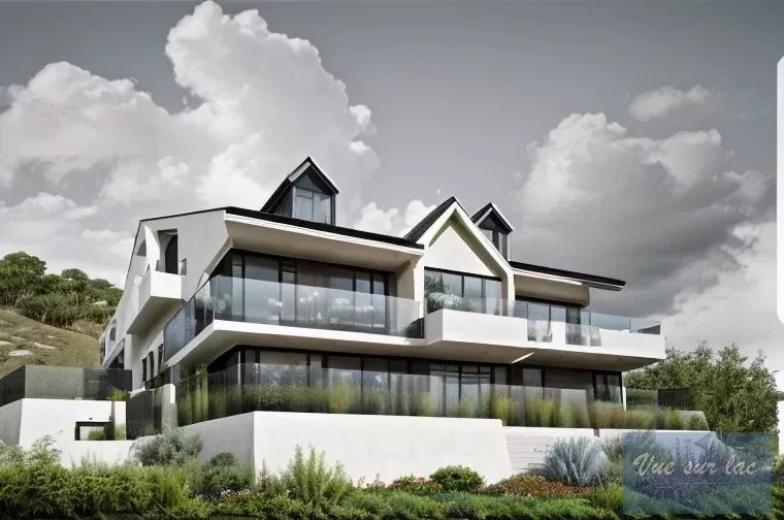 Haus zu verkaufen in Bougy-Villars - Große Villa, teilbar in 2 Duplex, Innenpool, Seeblick - Smart Propylaia (114)