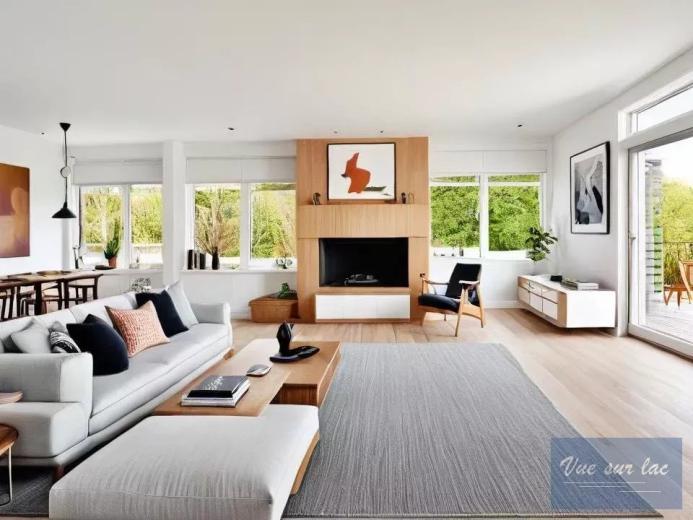 Haus zu verkaufen in Bougy-Villars - Große Villa, teilbar in 2 Duplex, Innenpool, Seeblick - Smart Propylaia (123)