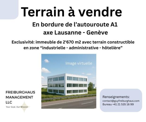 A vendre Etoy Terrain à bâtir industriel Suisse - partenariat avec Smart-Propylaia Portail Immobilier
