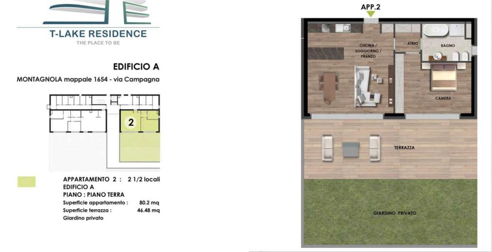 Appartamento in vendita a Montagnola - Ampio 2.5 con giardino e vista lago - Smart Propylaia (3)