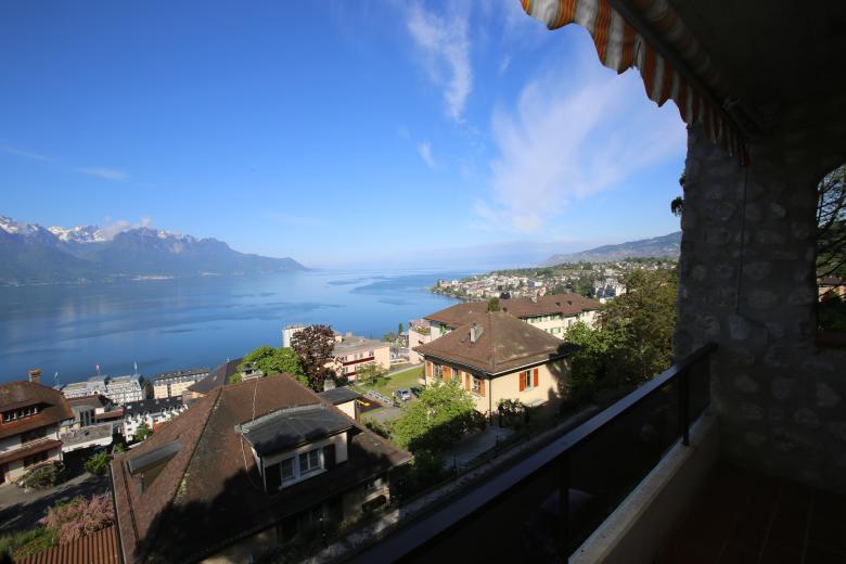 Appartement à louer à Montreux - Charmant appart de 3.5pièces avec vue dominant sur le lac Leman - Smart Propylaia (6)