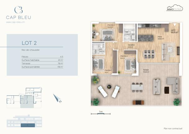 Appartamento in vendita a La Conversion (10)