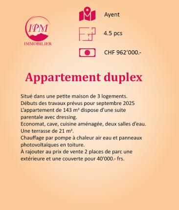 Appartement à vendre à La Place