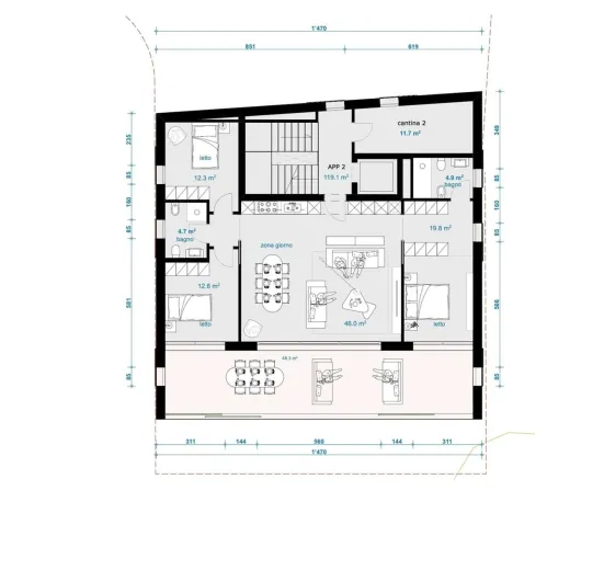 Appartement à vendre à Maroggia - Appartement à vendre à Maroggia, 148 pièces, 125 m2 - Smart Propylaia (6)
