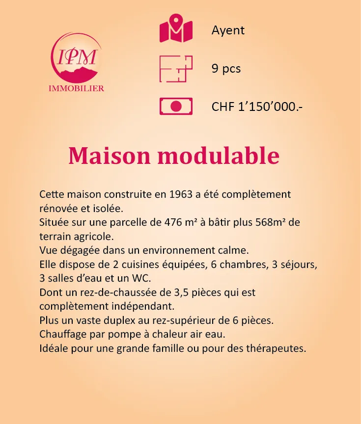 A vendre   Suisse - cChic-immoHub votre portail immobilier