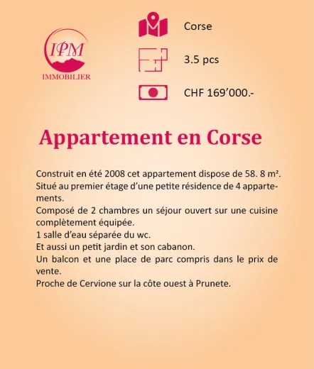 Apartment for sale in Cervione - Smart Propylaia