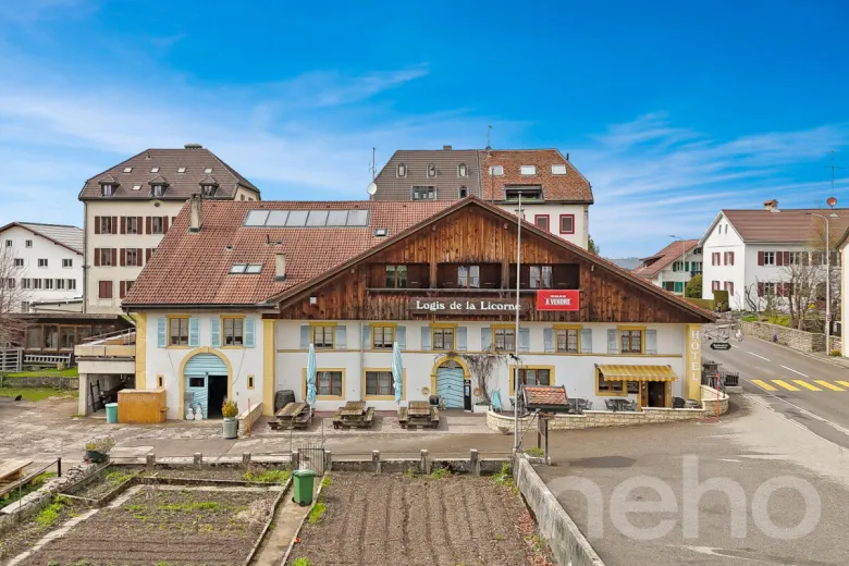 For sale La Ferrière Living and commercial building Switzerland - cChic-immoHub your real estate portal