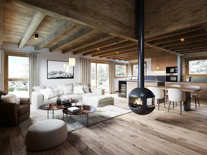 House for sale in Combloux - Luxury family chalet – Mont Blanc view in Combloux - Smart Propylaia (3)