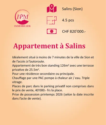 Wohnung zu verkaufen in Salins - Smart Propylaia