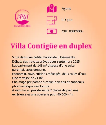 A vendre Duplex La Place Suisse - cChic-immoHub votre portail immobilier