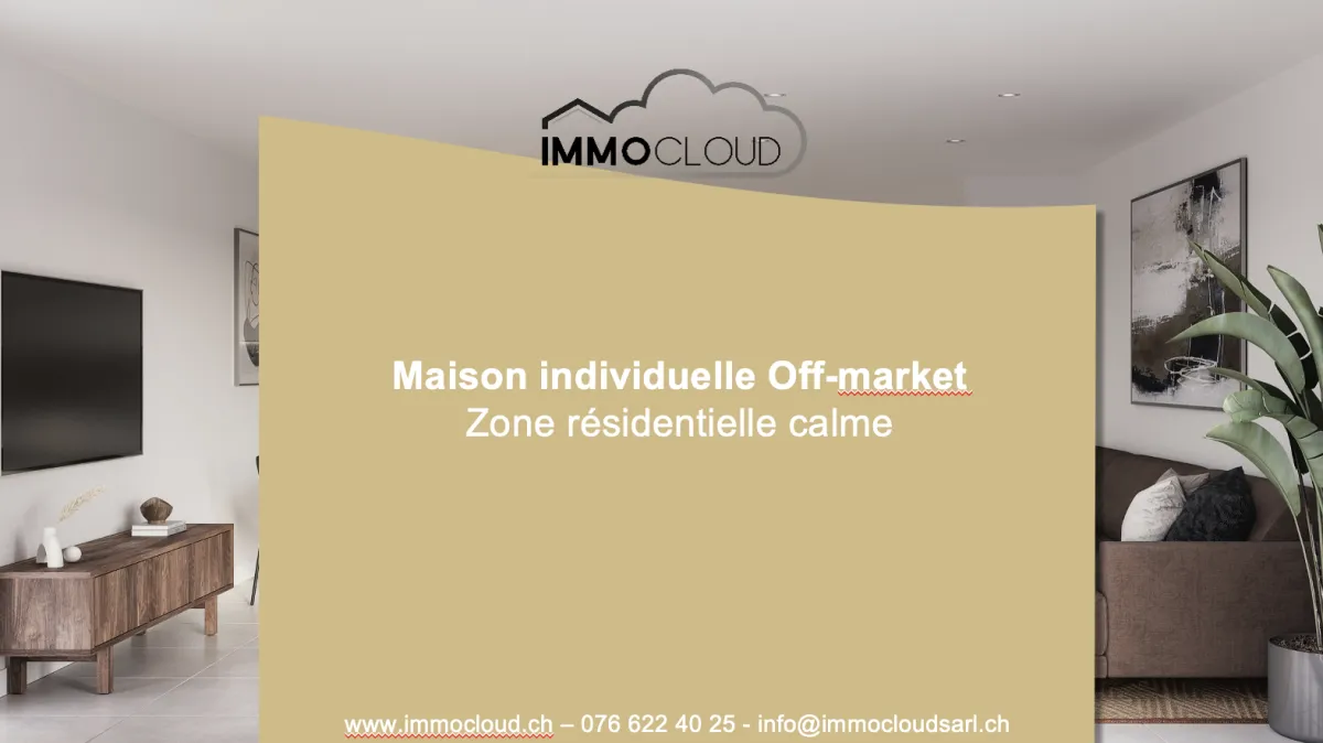 Morges à vendre Maison individuelle Suisse - cChic-immoHub votre portail immobilier