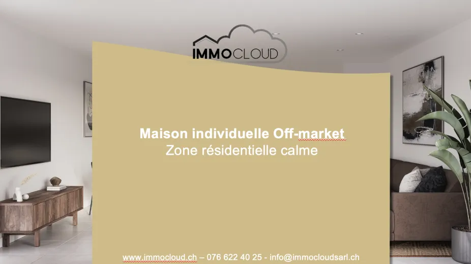 A vendre Maison individuelle Morges Suisse - cChic-immoHub votre portail immobilier