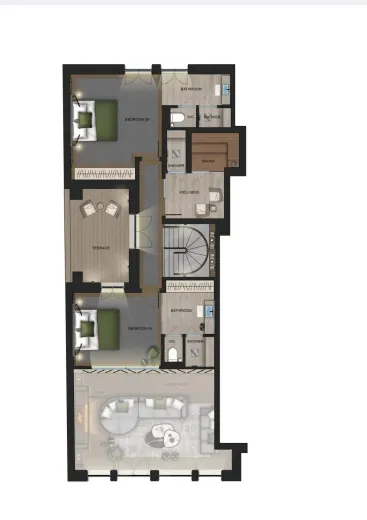 Apartment for sale in Val-d'Isère - Luxury 5-Bedroom  5 bathrooms - Penthouse with Terraces & Private Sauna – Heart of Val d’Isère - Smart Propylaia (15)