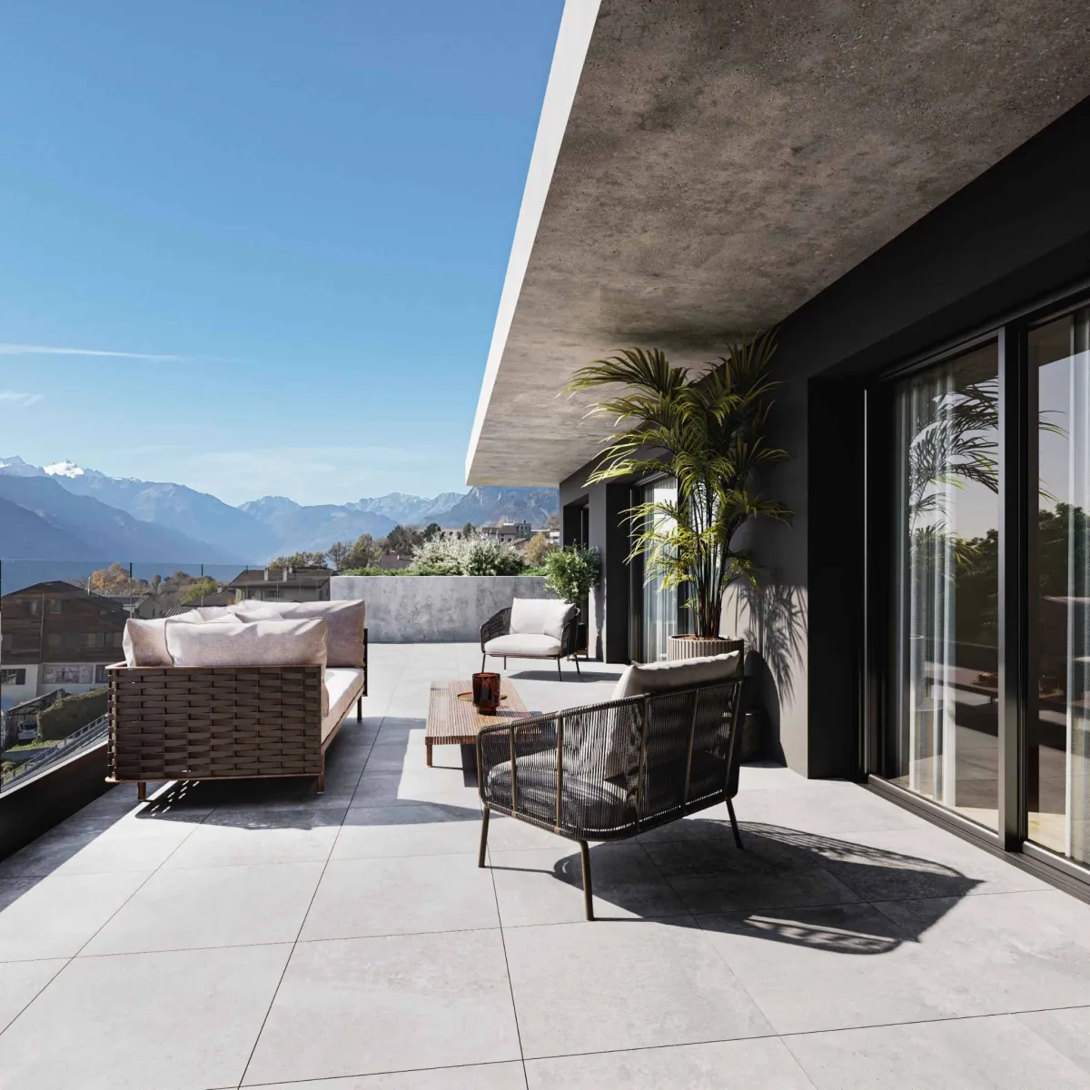 Savièse zu verkaufen Attikawohnung Schweiz - cChic-immoHub Ihr Immobilienportal