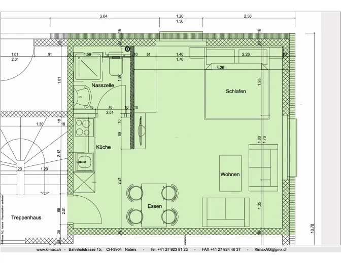A louer Brigerbad Studio Suisse - cChic-immoHub votre portail immobilier