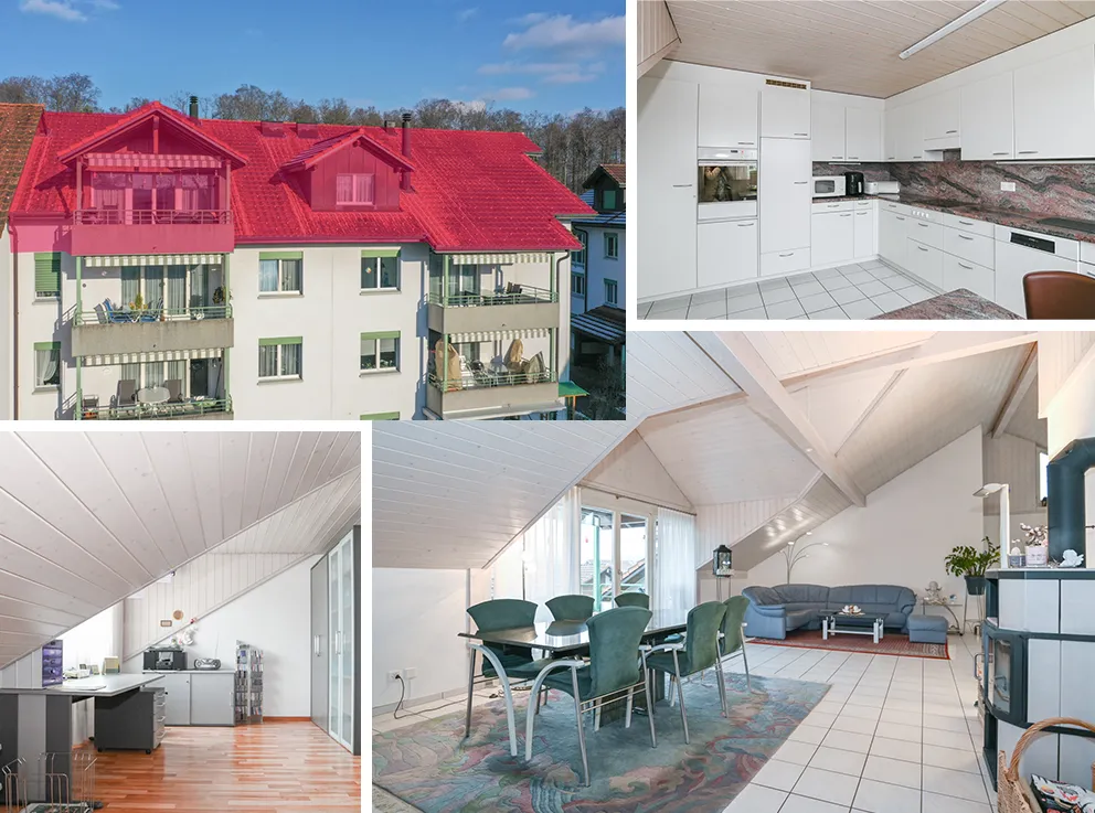 Aarau Rohr zu verkaufen Dachwohnung Schweiz - cChic-immoHub Ihr Immobilienportal