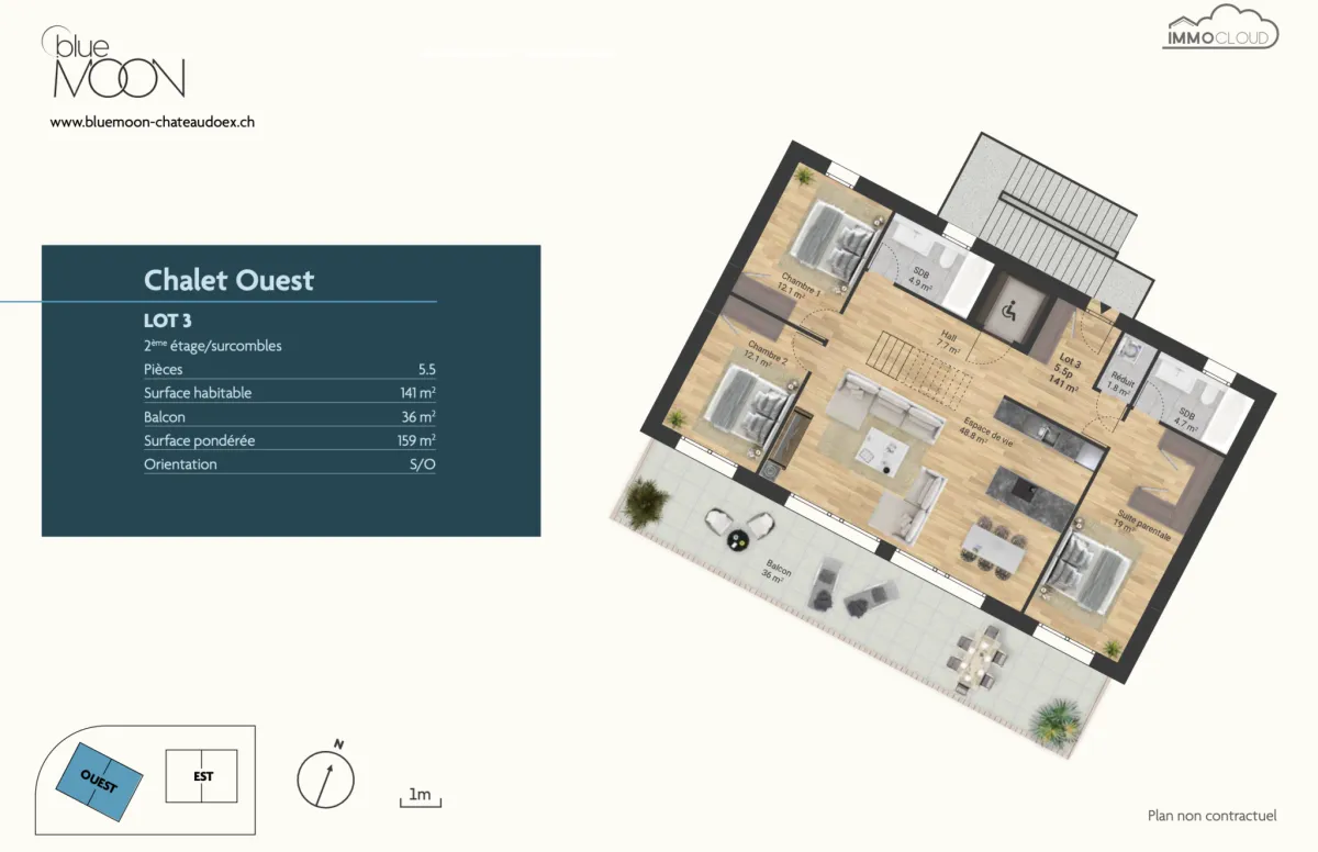 Château-d'Oex à vendre Appartement en attique Suisse - cChic-immoHub votre portail immobilier