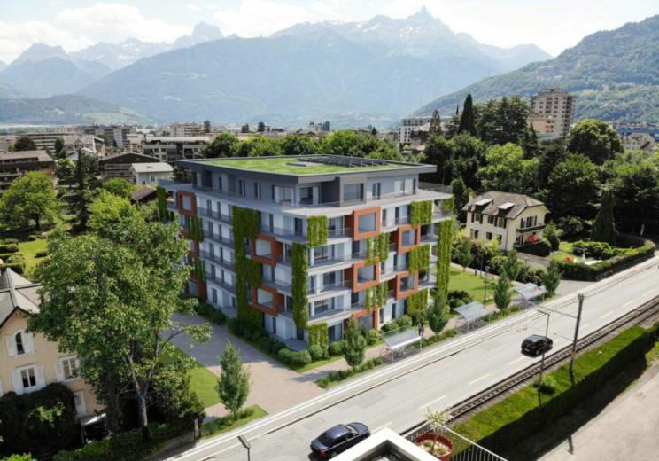 Appartement à vendre à Monthey - Les Jardins de Mabillon - Dernier Attique avec belle terrasse - Smart Propylaia (15)