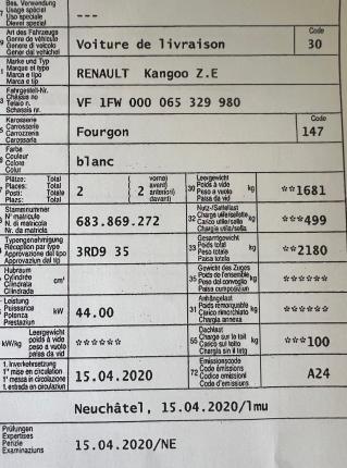 Renault Kangoo Z.E électrique à vendre (9)