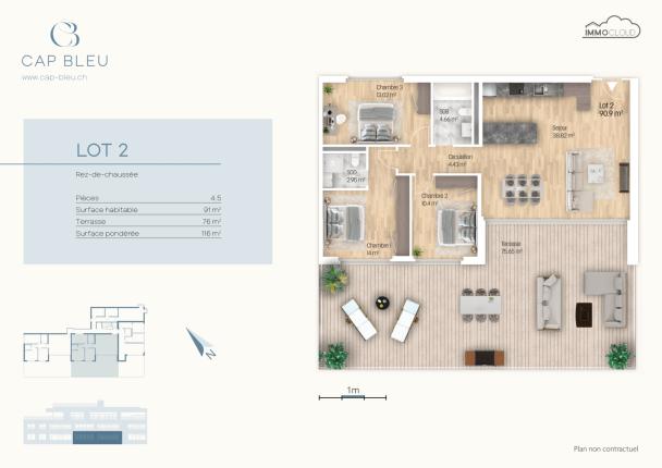 Appartamento in vendita a La Conversion (9)