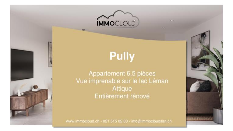 Appartement à vendre à Pully