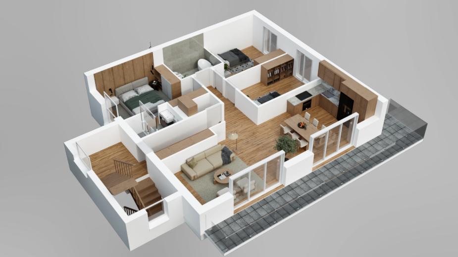 Wohnung zu verkaufen in Collombey - Wohnung zu verkaufen in Collombey, 4.5 Zimmer, 154 m2 - Smart Propylaia (6)