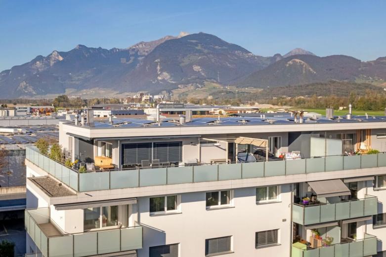 Appartement à vendre à Monthey - Attique de 4,5 pièces avec très grande terrasse. MINERGIE - Smart Propylaia (45)