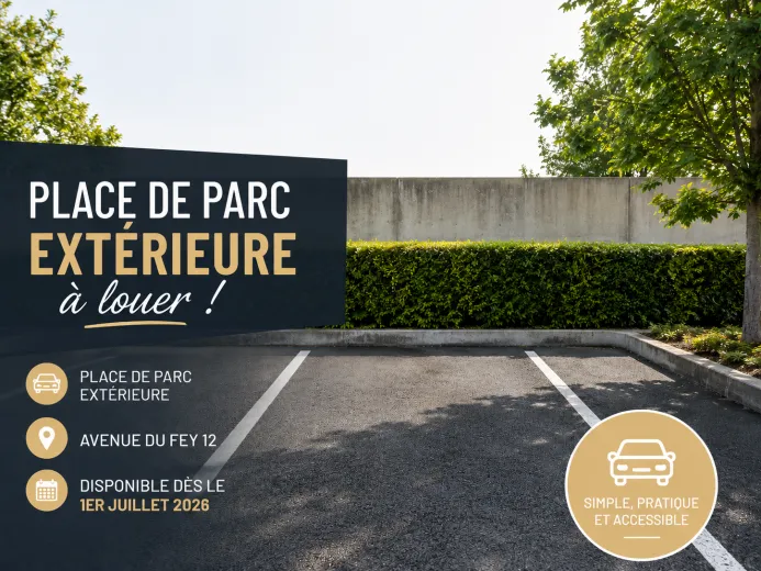 Zu mieten Moudon Parkplatz im Freien (überdacht oder nicht) Schweiz - cChic-immoHub Ihr Immobilienportal