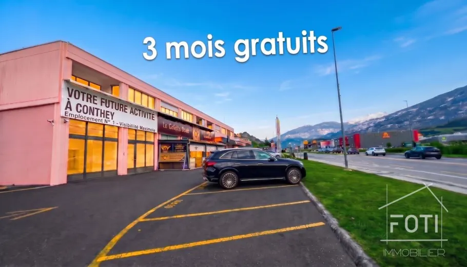 Zu mieten Schaufenster Conthey Suisse - cChic-immoHub Ihr Immobilienportal